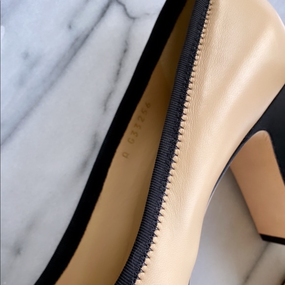 Chanel Beige & Black Two-Tone Pumps/Heels, Euro 39 - Picture 5 of 6